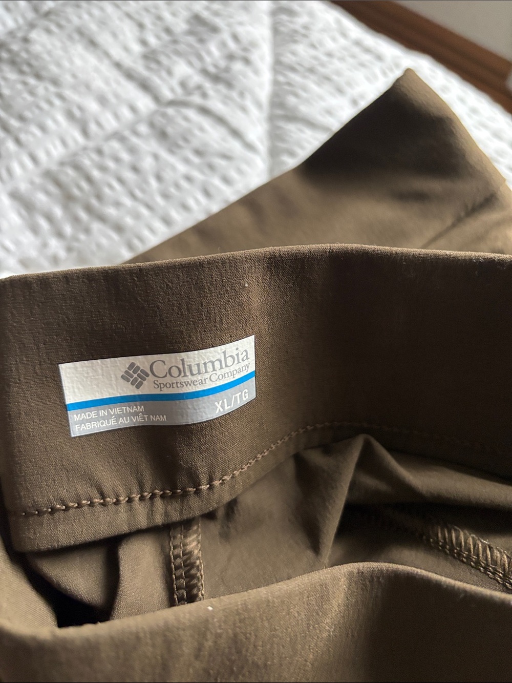 Columbia Anytime Pull-On Pants, color is like olive green. - Picture 2 of 3